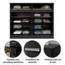 Ver imagem 4 de Cômoda 10 Gavetas 99,4x123x40,5cm Alesia - Yescasa Preto