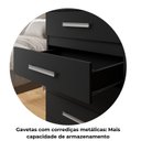 Ver imagem 7 de Cômoda 10 Gavetas 99,4x123x40,5cm Alesia - Yescasa Preto