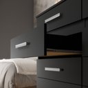 Ver imagem 5 de Cômoda 10 Gavetas 99,4x123x40,5cm Alesia - Yescasa Preto