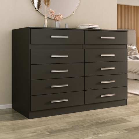 Cômoda 10 Gavetas 99,4x123x40,5cm Alexia - Yescasa