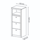 Ver imagem 7 de Kit 11 Peças com Mesa para Reunião 6 Lugares 7 Armários 2 Gaveteiros e Estante