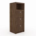 Ver imagem 6 de Kit 11 Peças com Mesa para Reunião 6 Lugares 7 Armários 2 Gaveteiros e Estante