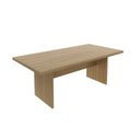 Ver imagem 4 de Conjunto 11 Peças com Mesa para Reunião 6 Lugares 7 Armários 2 Gaveteiros e Estante Amendoa Marrom