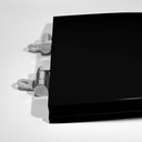 Ver imagem 4 de Assento Sanitário Poliéster para Louça Riviera (celite) Slow Close Cromado (reb. Oculto) Preto