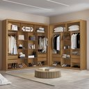 Ver imagem 3 de Closet Modulado 8 Gavetas MDF Freijó Amoudi Móveis