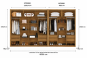 Ver imagem 5 de Closet Modulado 8 Gavetas MDF Freijó Amoudi Móveis