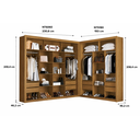 Ver imagem 6 de Closet Modulado 8 Gavetas MDF Freijó Amoudi Móveis