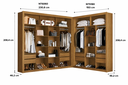 Ver imagem 6 de Closet Modulado 8 Gavetas MDF Freijó Amoudi Móveis