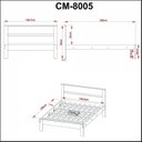 Ver imagem 7 de Conjunto Cama Casal com 2 Mesas de Cabeceira Marrom/Branco/Amêndoa