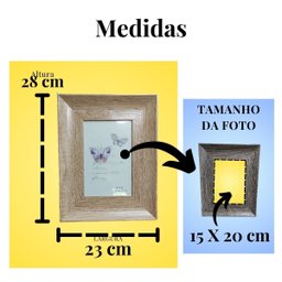 Porta-retrato de Madeira para Foto 15 X 20cm - 4