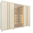 Ver imagem 2 de Guarda-Roupas Casal 6 Portas com Pés e LED Absolut New Reflecta 100% MDF Off White