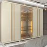 Guarda-roupas Casal 6 Portas com Pés e Led Absolut New Reflecta 100% Mdf - 1