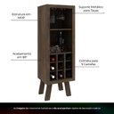 Ver imagem 3 de Adega Bar para Sala de Estar Decorativa Ad5000 Mdp Rustico