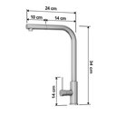 Ver mais imagens de Kit Cuba Gourmet Quebec 62cm Aço Inox 304 e Torneira Gourmet Toronto Aço Inox Goldenx