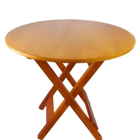 Mesa Redonda Dobrável Alagoas Sala de Jantar e Área Exterior