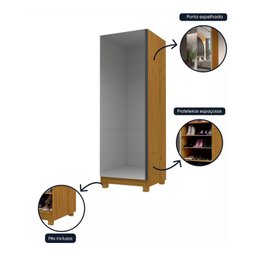 Sapateira 1 Porta Espelhada Gold 100% Mdf - 6