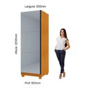Ver imagem 5 de Sapateira 1 Porta Espelhada Gold 100% MDF Marrom/Marrome