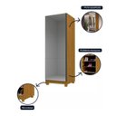 Ver imagem 6 de Sapateira 1 Porta Espelhada Gold 100% MDF Marrom/Marrome