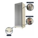 Ver imagem 5 de Sapateira 1 Porta Espelhada Gold 100% Mdf