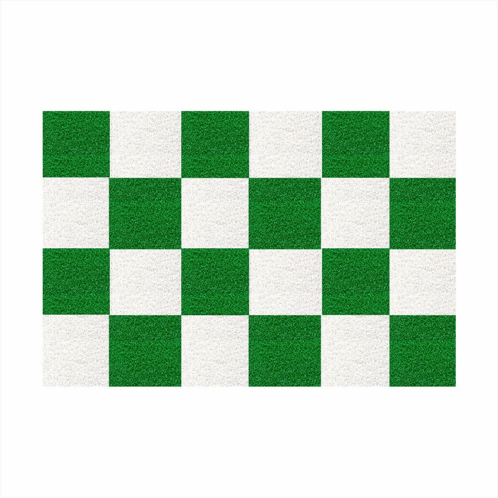 Tapete Capacho Vinil Tabuleiro de Xadrez Decorativo 60x40cm.:preto - 6