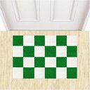 Ver imagem 5 de Tapete Capacho Vinil Tabuleiro de Xadrez Decorativo 60x40cm.:preto