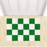 Tapete Capacho Vinil Tabuleiro de Xadrez Decorativo 60x40cm.:preto - 5
