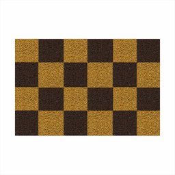 Tapete Capacho Vinil Tabuleiro de Xadrez Decorativo 60x40cm.:preto - 8