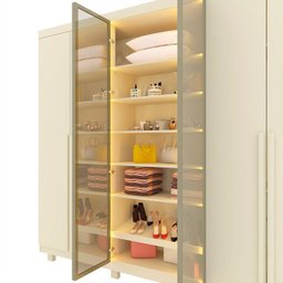 Guarda-roupa Casal 6 Portas com Pés com Led Imperatriz Reflecta 100% Mdf - 9