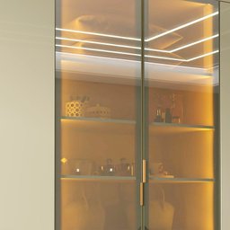 Guarda-roupa Casal 6 Portas com Pés com Led Imperatriz Reflecta 100% Mdf - 8