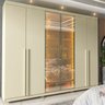 Guarda-roupa Casal 6 Portas com Pés com Led Imperatriz Reflecta 100% Mdf - 2