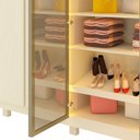 Ver imagem 6 de Guarda-Roupa Casal 6 Portas com Pés com LED Imperatriz Reflecta 100% MDF Yescasa Off White