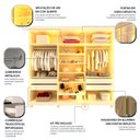 Ver imagem 6 de Guarda-roupa Casal 6 Portas Reflecta com Pés e Led Imperatriz 100% Mdf