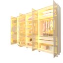 Ver mais imagens de Guarda-roupa Casal 6 Portas Reflecta com Pés e Led Imperatriz 100% Mdf