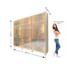 Guarda-roupa Casal 6 Portas, com 6 Portas Reflecta com Pés com Led Imperatriz 100% Mdf - 5