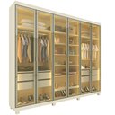 Ver mais imagens de Guarda-roupa Casal 6 Portas, com 6 Portas Reflecta com Pés com Led Imperatriz 100% MDF Yescasa