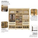 Ver imagem 7 de Guarda-roupa Casal 6 Portas, com 6 Portas Reflecta com Pés com Led Imperatriz 100% MDF Yescasa