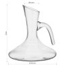 Merlot Decanter Vinho 22x20x20cm 1,2l Vidro Transp - 2