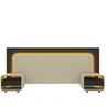 Cabeceira Box Casal com 2 Mesas de Cabeceira com Led Innova 100% Mdf - 3