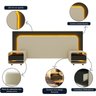 Cabeceira Box Casal com 2 Mesas de Cabeceira com Led Innova 100% Mdf - 9