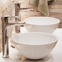 Ver imagem 6 de Cuba de Apoio para Banheiro/lavabo Cerâmica Redonda 32 Cm Manplex