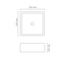 Ver imagem 3 de Cuba de Apoio para Banheiro/lavabo Cerâmica Quadrada 38 Cm Manplex