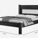 Ver imagem 3 de Cama Casal para Quarto 100% MDF 145x117x199cm Marrom/Chocolate