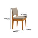 Ver imagem 4 de Conjunto Sala de Jantar Siera 6 Lugares Retangular Madeira Maciça Miami