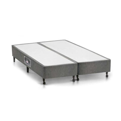 Cama Box Base Universal Queen Lux Chenille Gray (158x198x23) - Castor