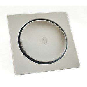 Ralo Click Inteligente de Inox Acabamento Quadrado 15x15