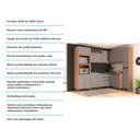Ver mais imagens de Armário De Cozinha 8 Peças Sem Tampo De 120 Com Cinza