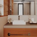 Ver imagem 6 de Cuba de Apoio para Banheiro/lavabo Cerâmica Quadrada 38 Cm Manplex