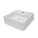 Ver imagem 3 de Cuba de Apoio para Banheiro/lavabo Cerâmica Quadrada 38 Cm Manplex