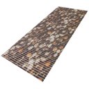Ver imagem 1 de Passadeira Tapete Emborrachada em PVC Cozinha 1 m X 45 cm - Antiderrapante Pedrinhas