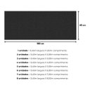Ver imagem 6 de Passadeira Tapete Emborrachada em PVC Cozinha 1 m X 45 cm - Antiderrapante Pedrinhas